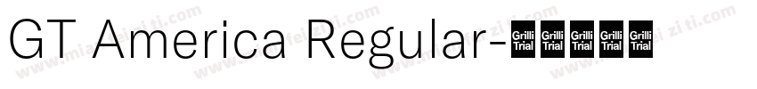 GT America Regular字体转换